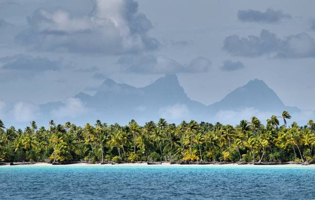 The silhouette of Moorea may well stand out on the horizon, but Tetiaroa remains far from everything.