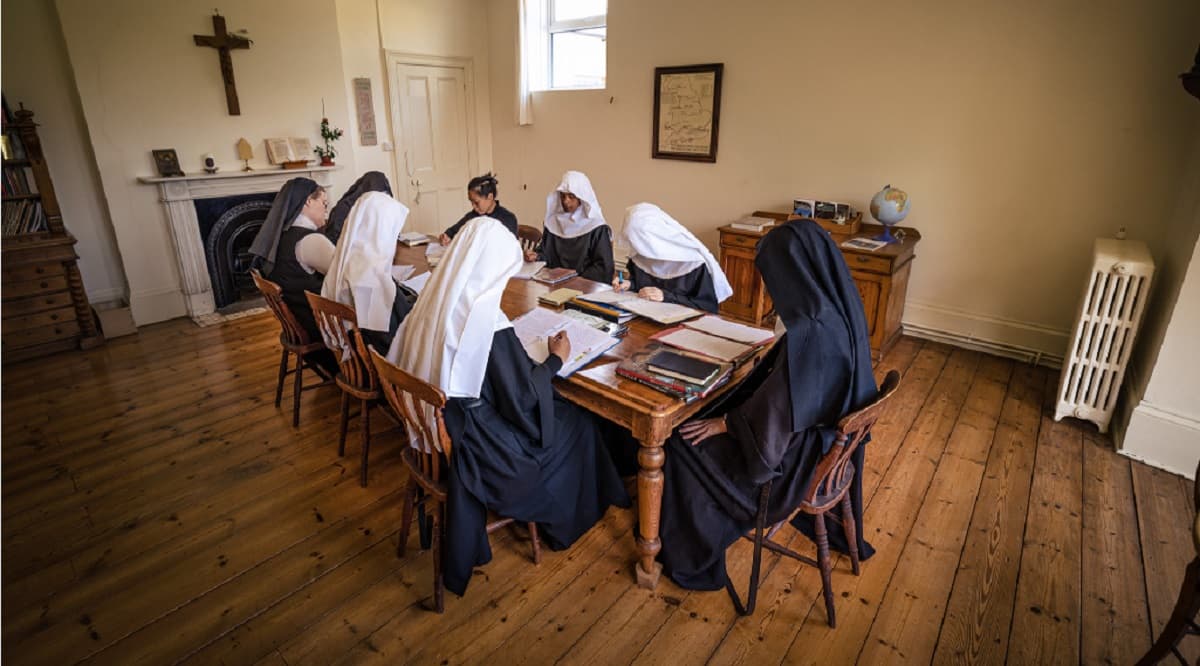 In addition to prayer, work and training are constant in this religious community