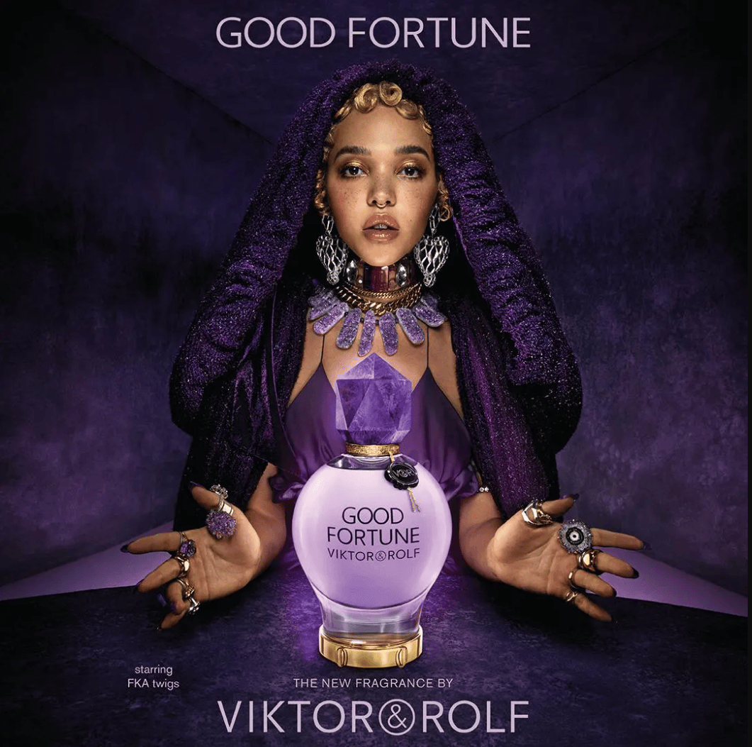 Good Fortune combines spirituality and glamour.  FKA Twigs is the ambassador of this fragrance.