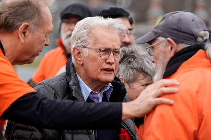 Martin Sheen, at a rally against global warming, in Washington on January 10, 2020.