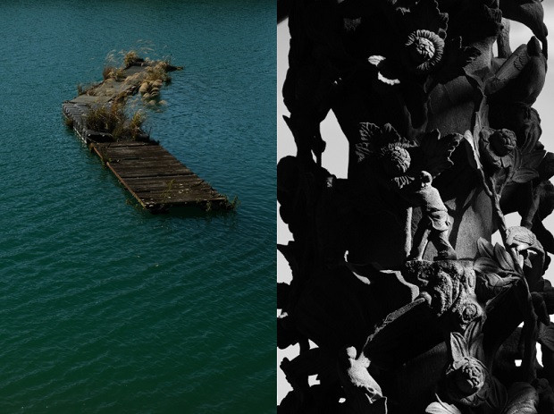 Left: Chun Hua Wu, Sun Moon Lake, Nantou, 2021 Right: Chun Hua Wu, Baoan Temple, Taipei, 2020 presented in the exhibitions “Flowing Cloud” at the La Belle Étoile gallery and “Ici, Ailleurs/Here Elsewhere” at the Aux Docks gallery in Arles.  ©DR