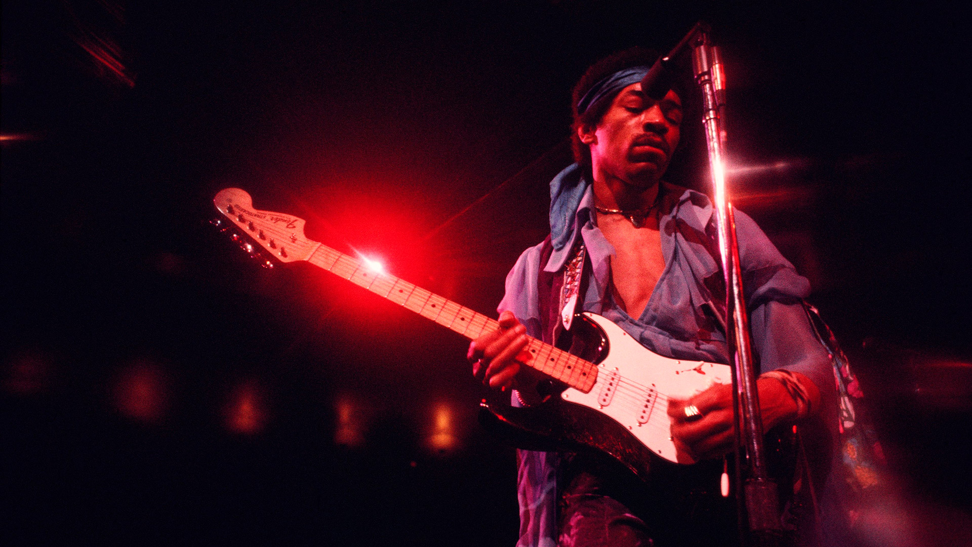 Jimi Hendrix performing at Madison Square Garden in New York in 1969. (Photo Walter Iooss Jr./Getty Images)