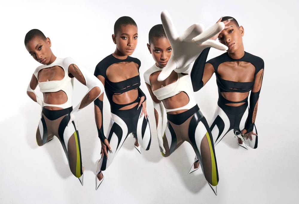Willow Smith wears MUGLER clothing.