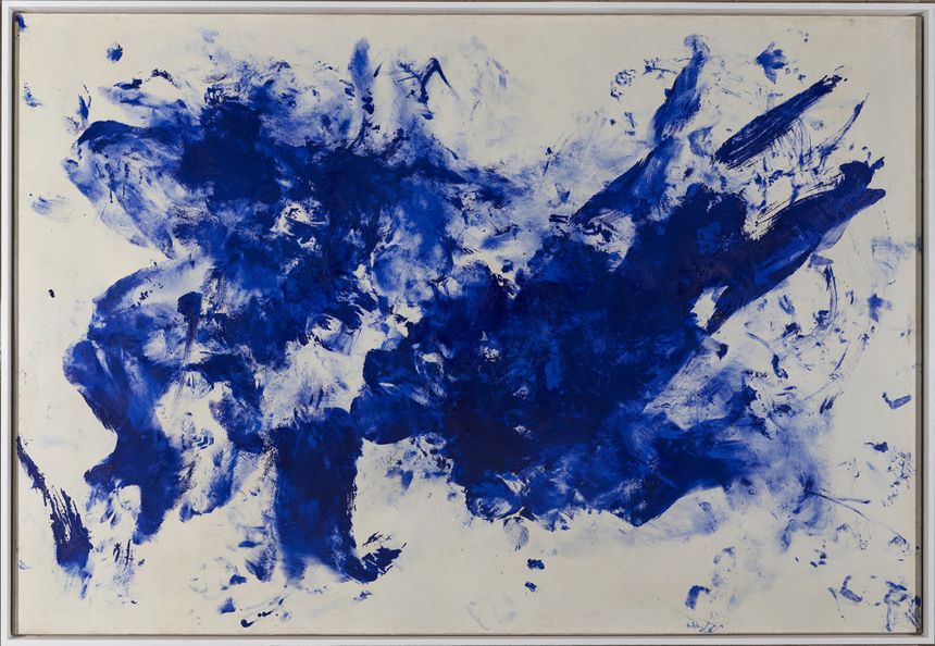 Yves Klein Jonathan Swift ANT 125 circa 1960 pure pigment and synthetic resin on mounted paper private collection