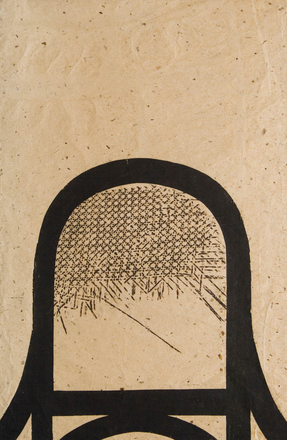 Antonio Martorell (Puerto Rico), Silla ('Chair'), n.d., edition unknown. Woodcut. 100 x 62 cm