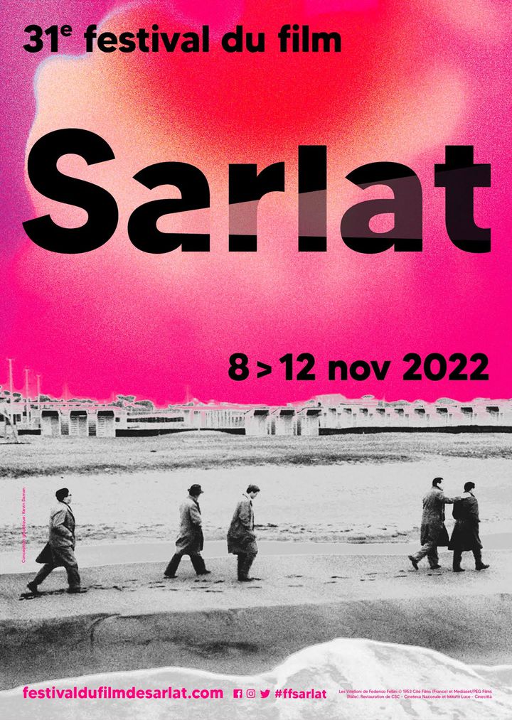 Poster of the 31st Sarlat Film Festival inspired by Federico Fellini's film, Les Vitelloni (Sarlat Film Festival)