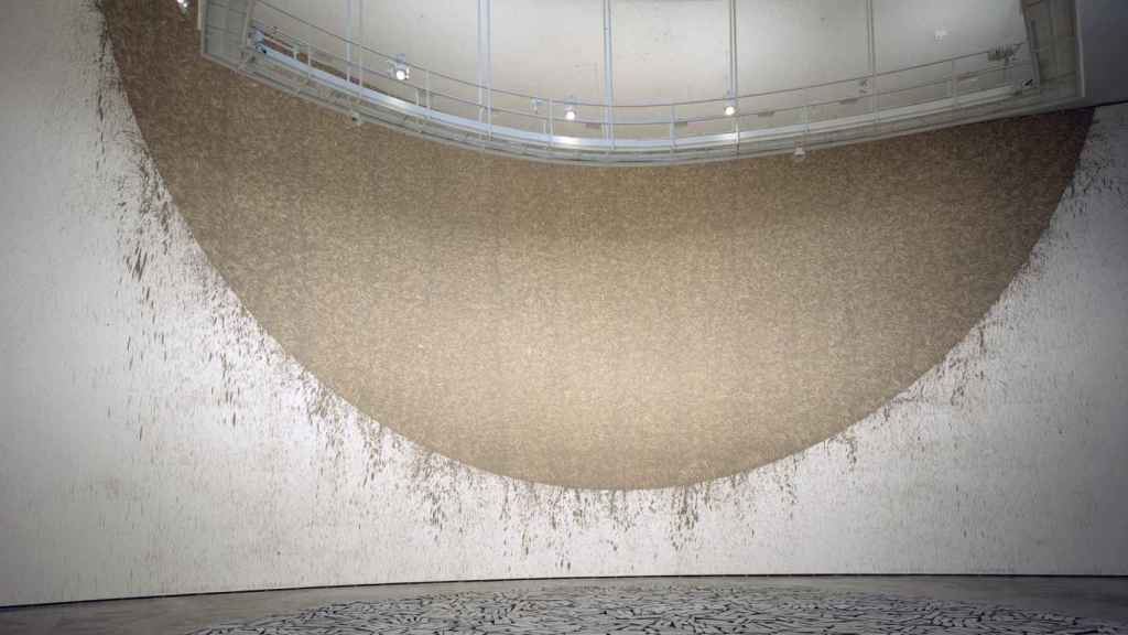 Richard Long installation at the Guggenheim Museum
