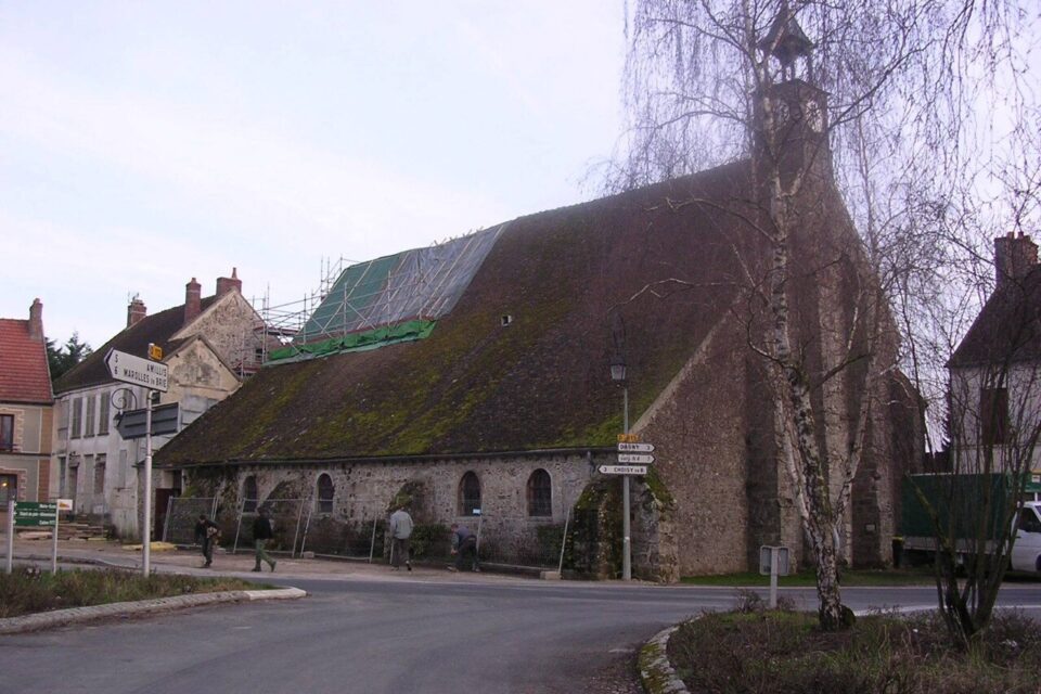 The Chevru church when it was being renovated