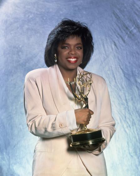 Oprah Winfrey, host of THE 17TH ANNUAL DAYTIME EMMY AWARDS, 1990,