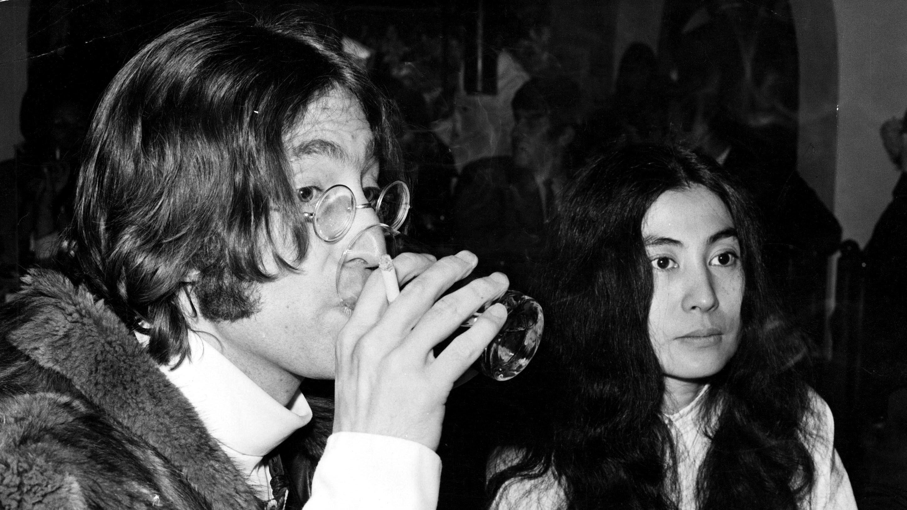 John Lennon and Yoko Ono in New York, the 1970s