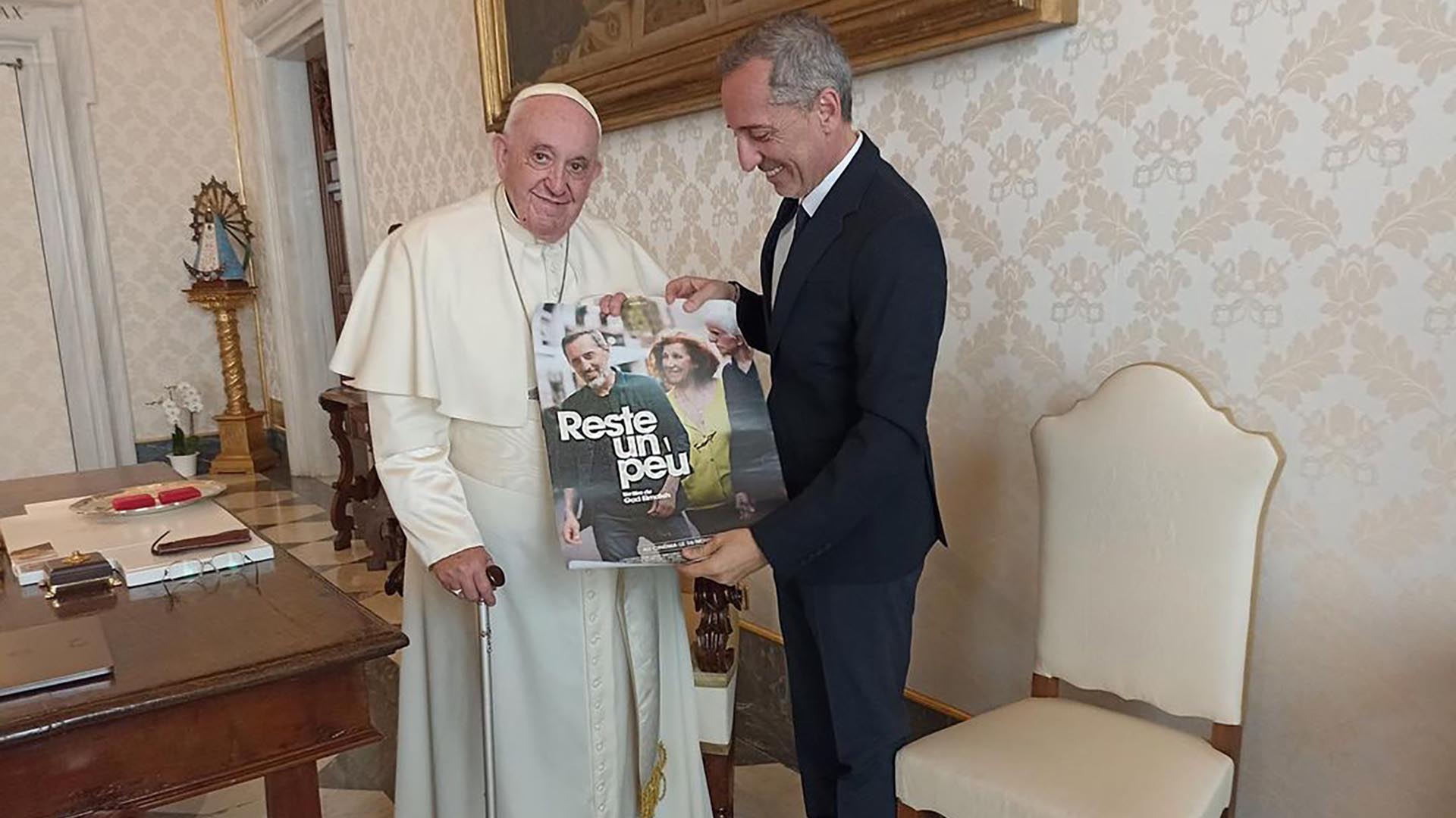 Elmaleh showed Pope Francis excerpts from his film