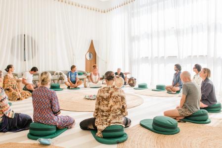 The resort offers yoga retreats with renowned international teachers