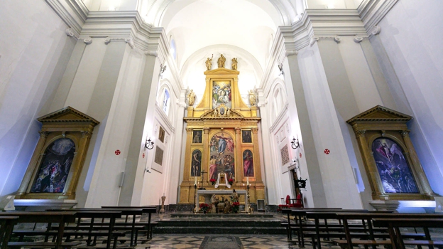 Church of the convent of Santo Domingo el Antiguo, with the altarpieces of El Greco