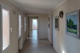 One of the corridors leading to the Altamar rooms in Mar del Sud
