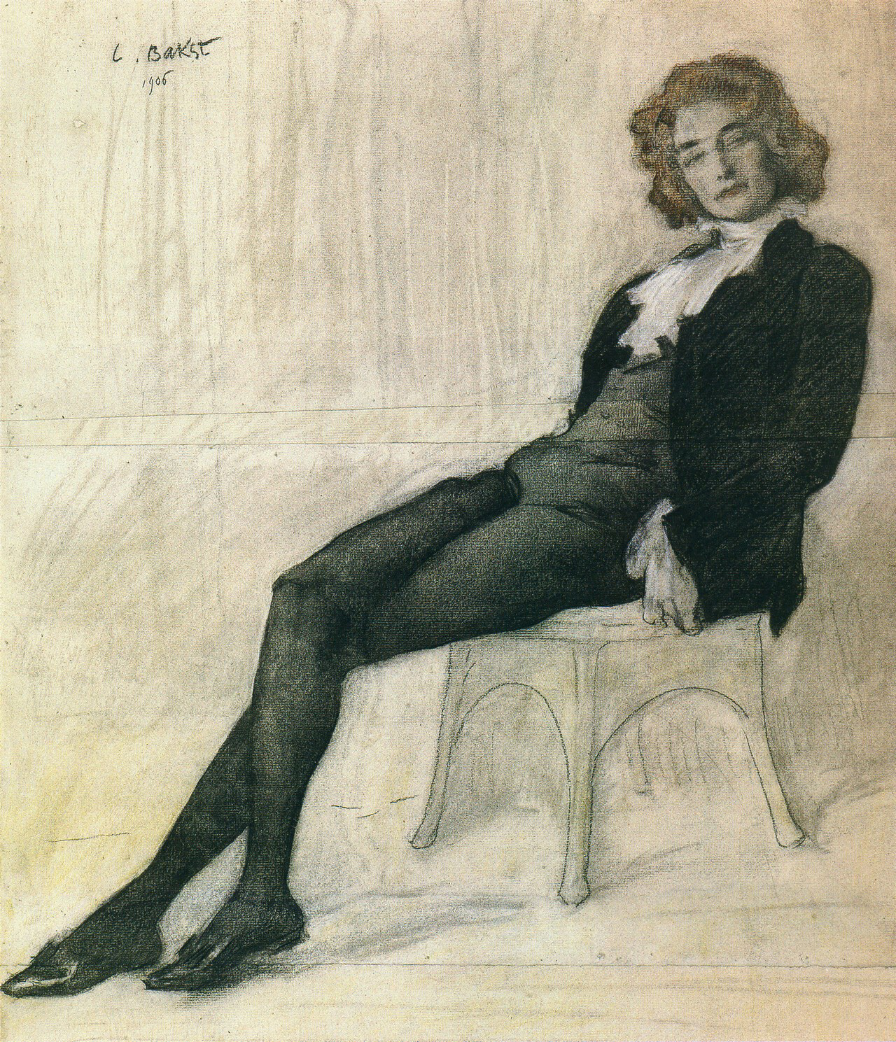 Portrait of Guipius by Leon Bakst, 1906