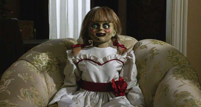 Annabelle, which is one of the iconic horror dolls.