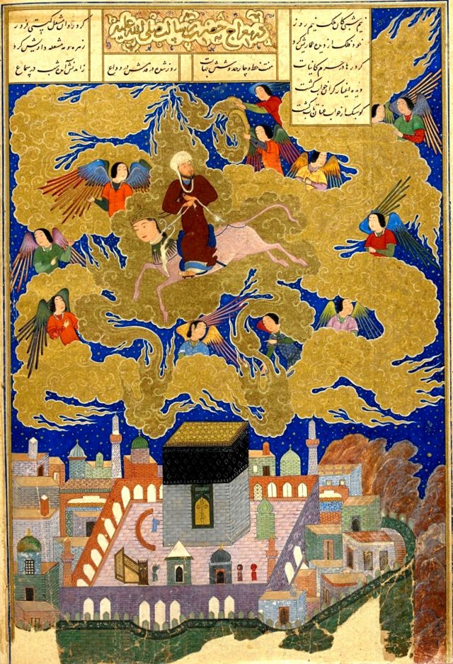 15th century image portraying Muhammad