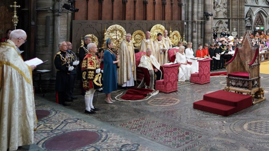 La ceremonia de coronación de Carlos III.