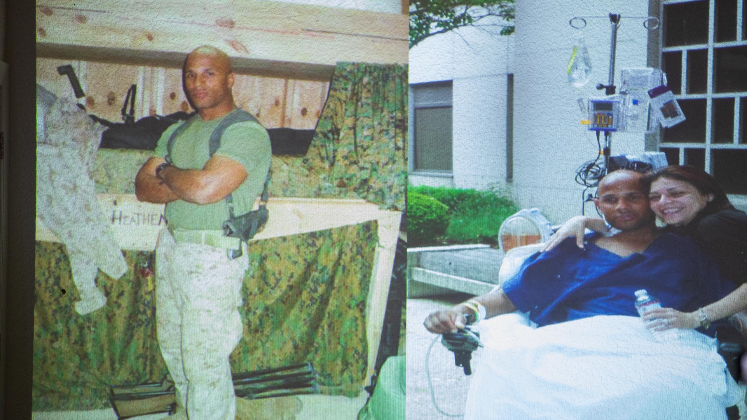 Con el apoyo de su esposa, Rosemary, y su fortalecimiento esperitual, Carlos Evans pudo superar el reto de perder sus piernas y mano izquierda tras pisar una bomba casera en Afganistán durante una misión que dirigía en 2010.